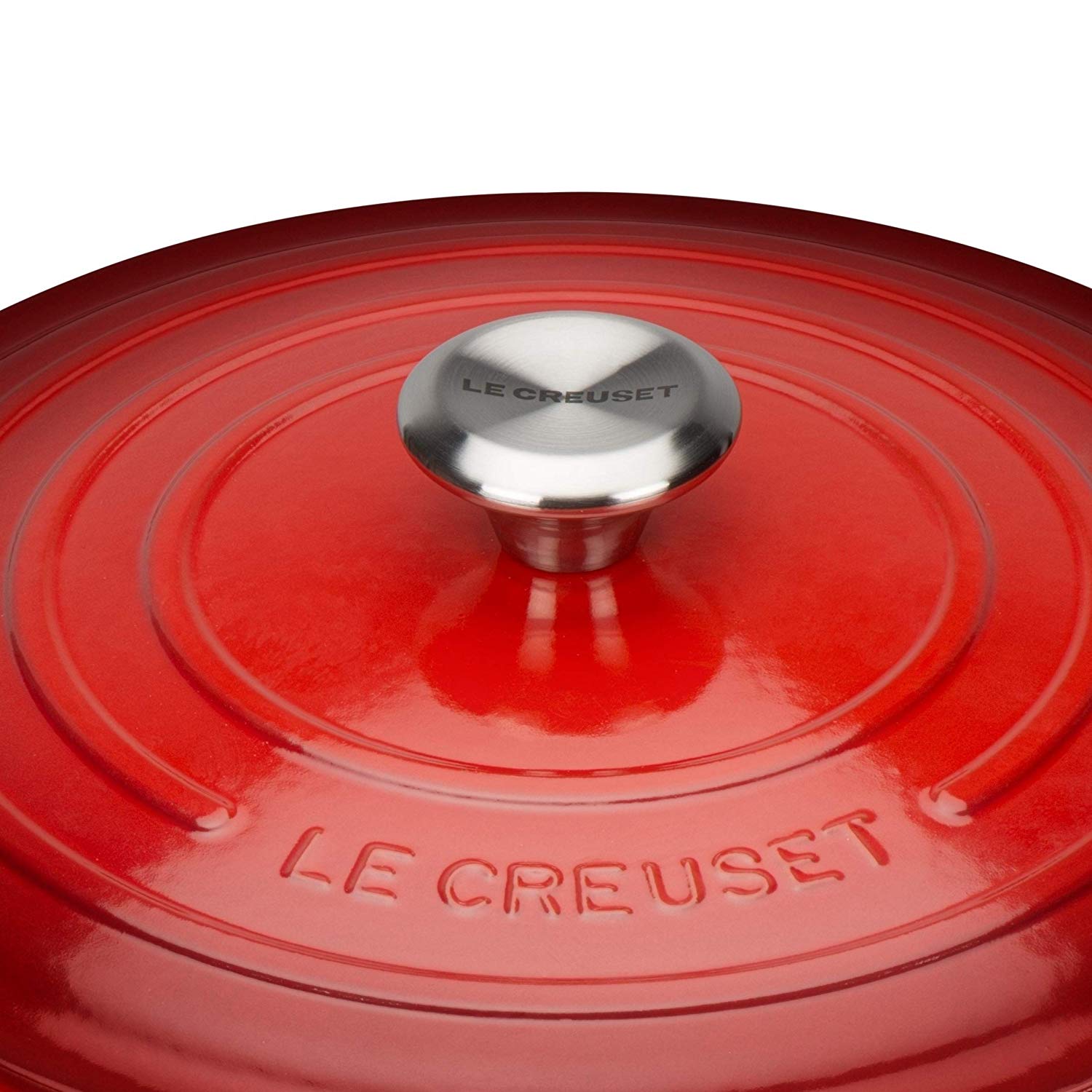 Le Creuset Кастрюля / жаровня с крышкой 24 см, вишневый Signature | https://grandposuda.com.ua
