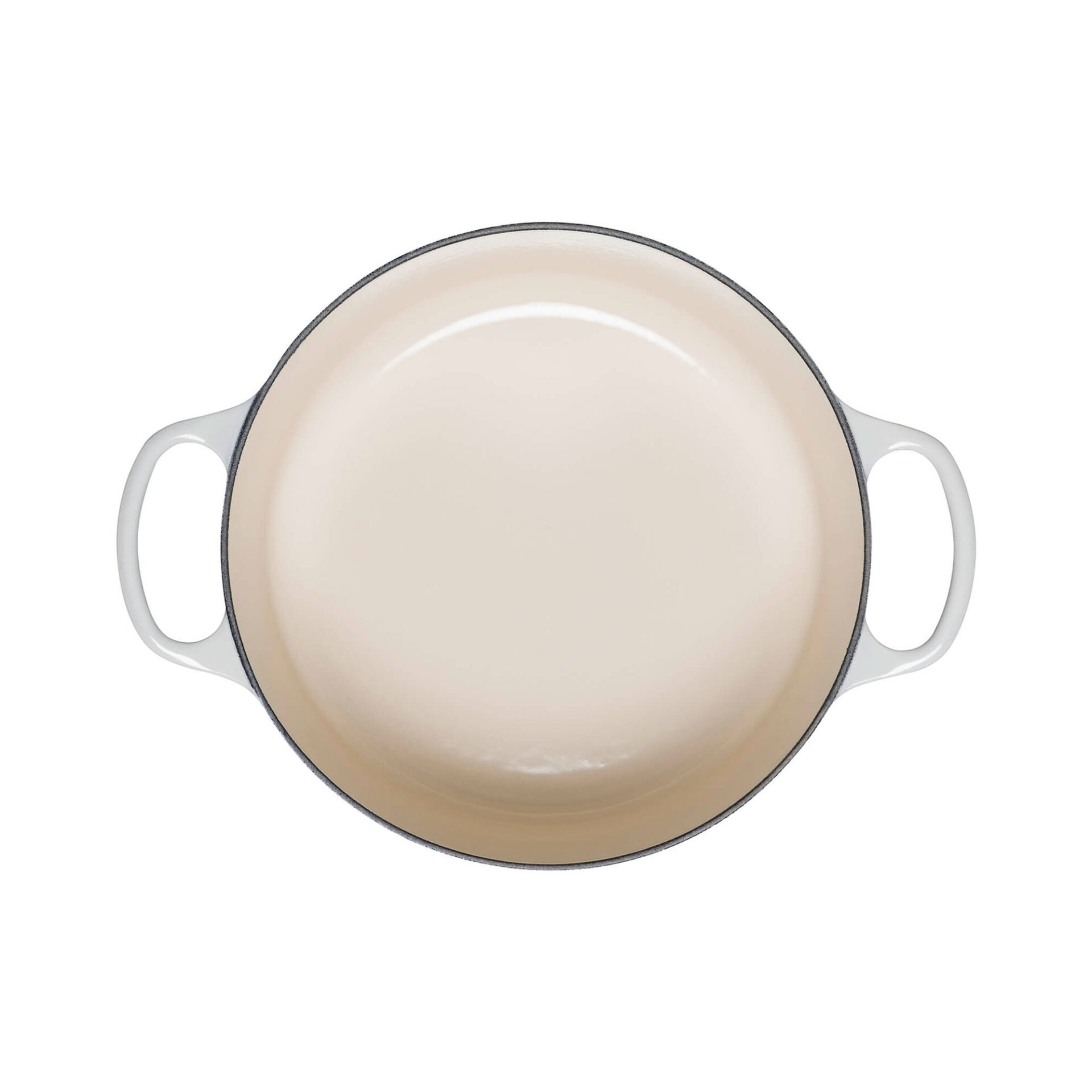 Le Creuset Каструля - жаровня 26 см Meringue | https://grandposuda.com.ua