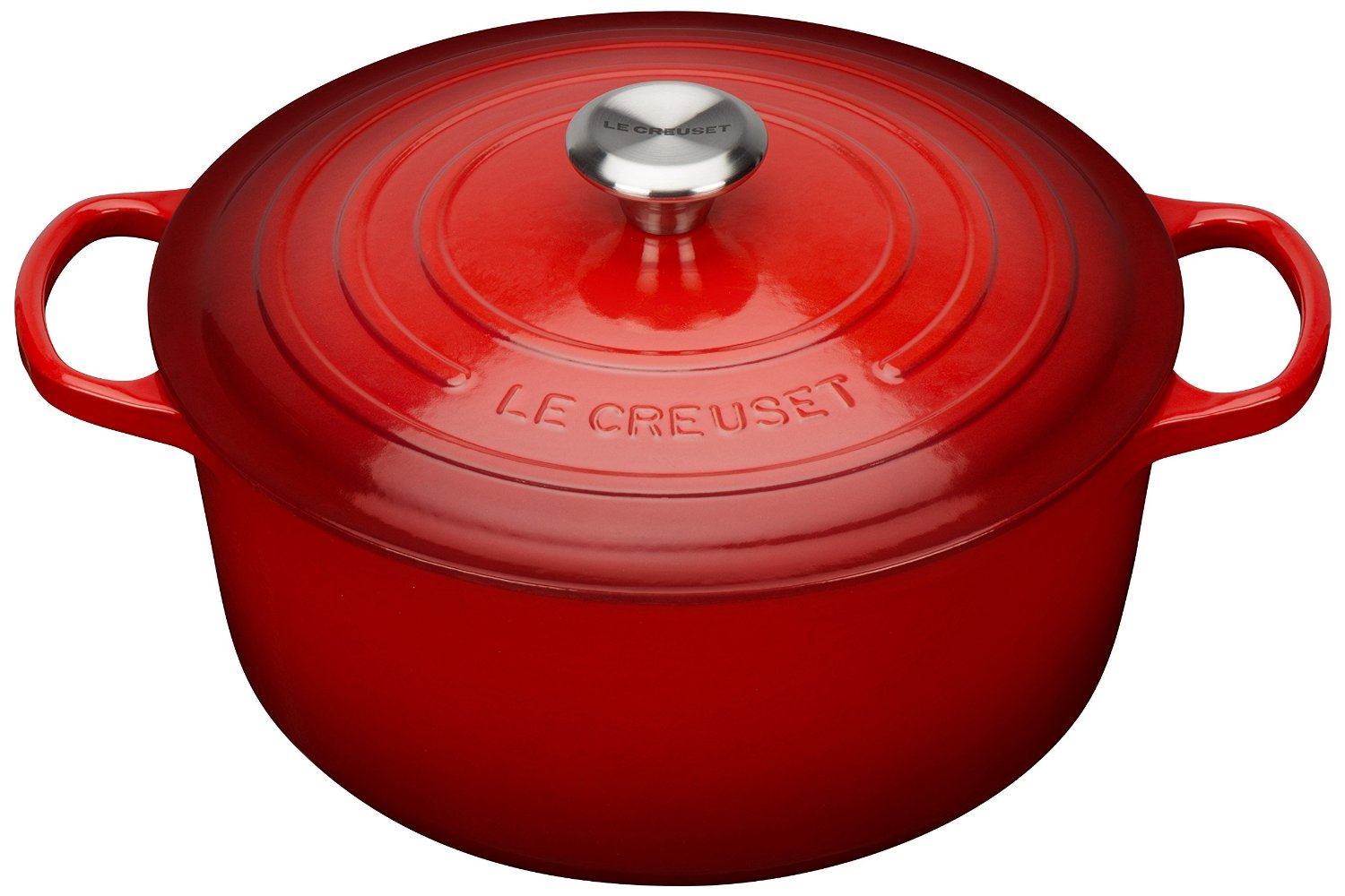 Le Creuset Кастрюля / жаровня 28 см, красный | https://grandposuda.com.ua