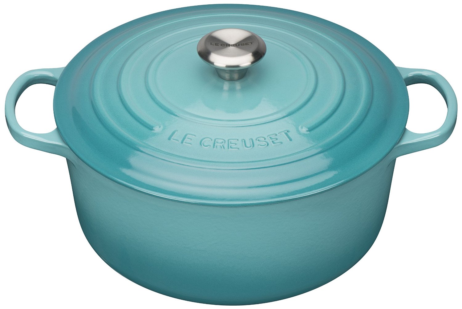 Le Creuset Кастрюля / жаровня 28 см, бирюзовый | https://grandposuda.com.ua