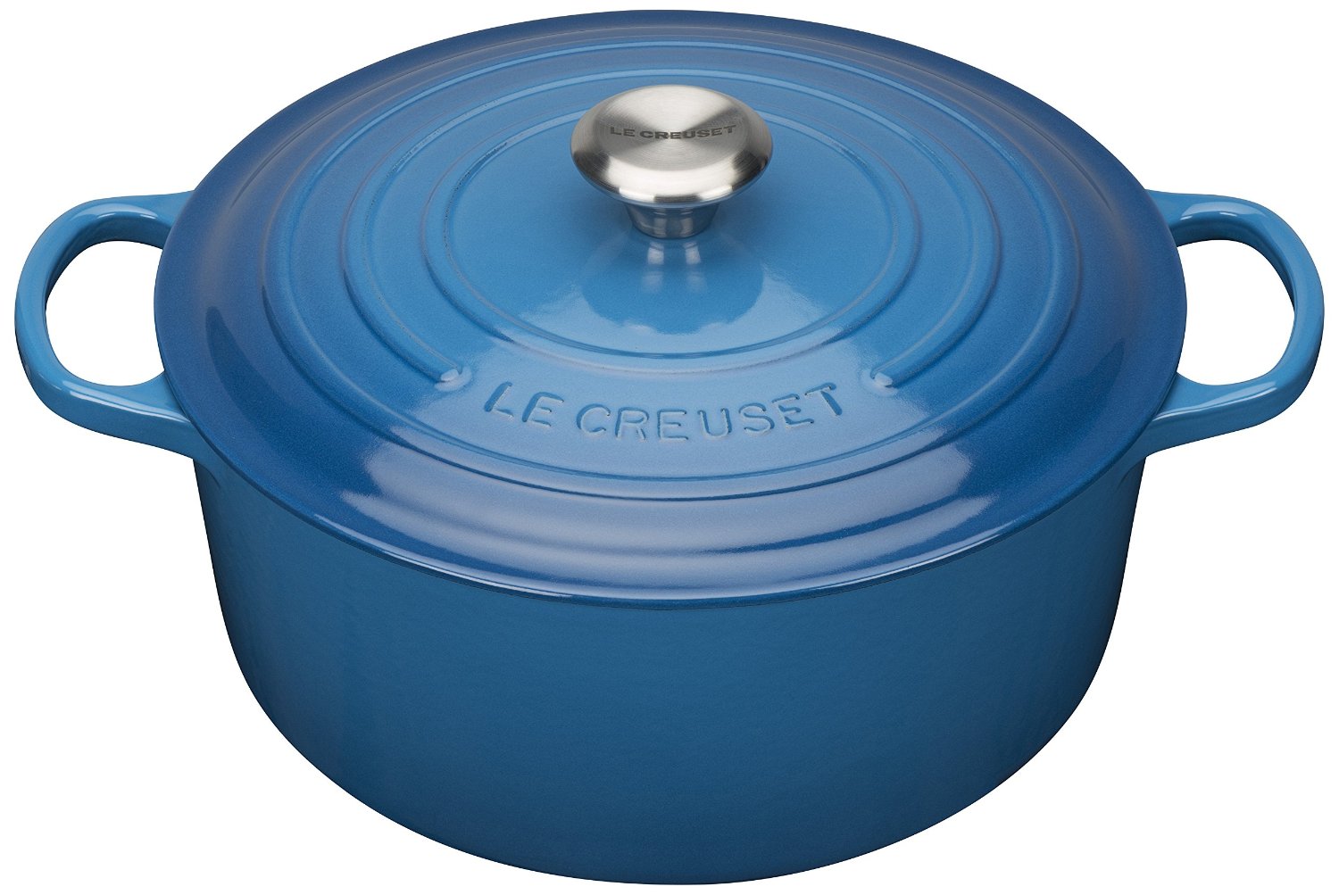 Le Creuset Кастрюля / жаровня 28 см, синий марсель | https://grandposuda.com.ua