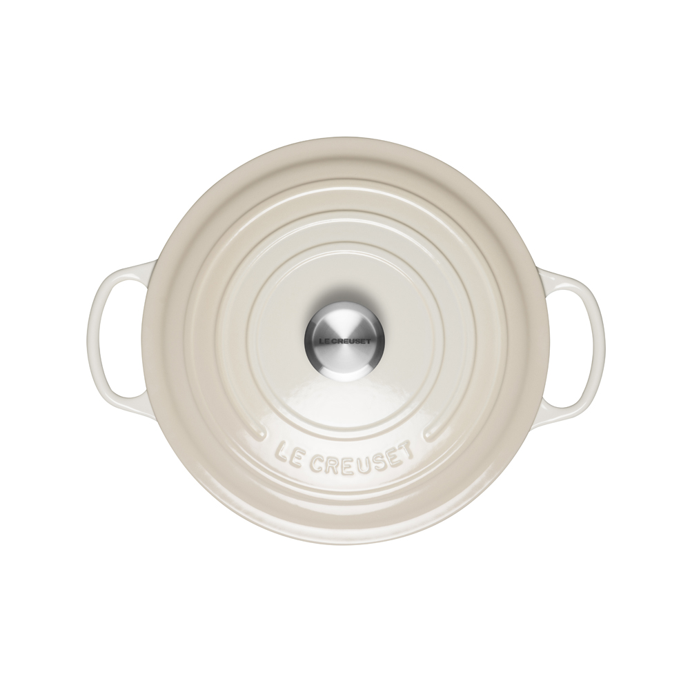 Le Creuset Каструля / жаровня 28 см Meringue | https://grandposuda.com.ua
