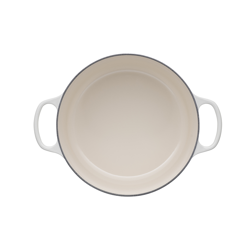 Le Creuset Каструля / жаровня 28 см Meringue | https://grandposuda.com.ua