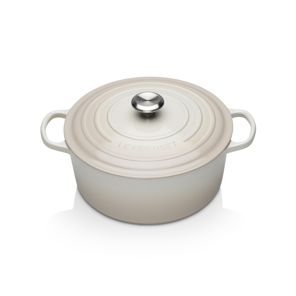 Le Creuset Каструля / жаровня 28 см Meringue | https://grandposuda.com.ua