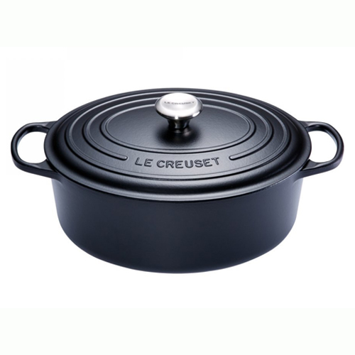 Le Creuset Гусятниця / жаровня 27 см, чорний | https://grandposuda.com.ua