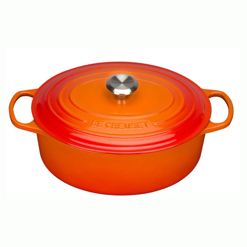 Le Creuset Гусятниця / жаровня 27 см, помаранчевий | https://grandposuda.com.ua