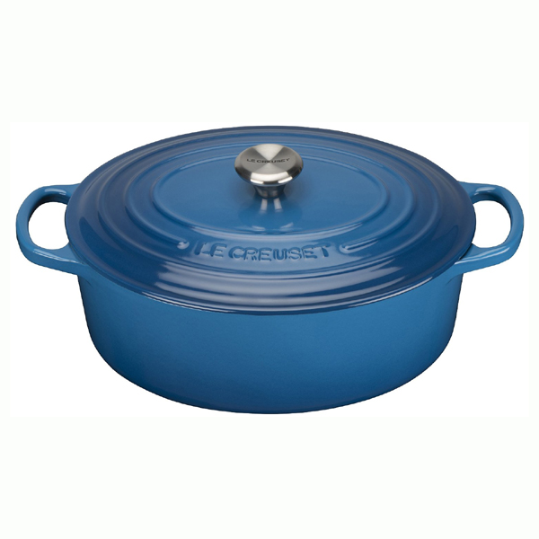 Le Creuset Гусятниця / жаровня 27 см, синій марсель | https://grandposuda.com.ua