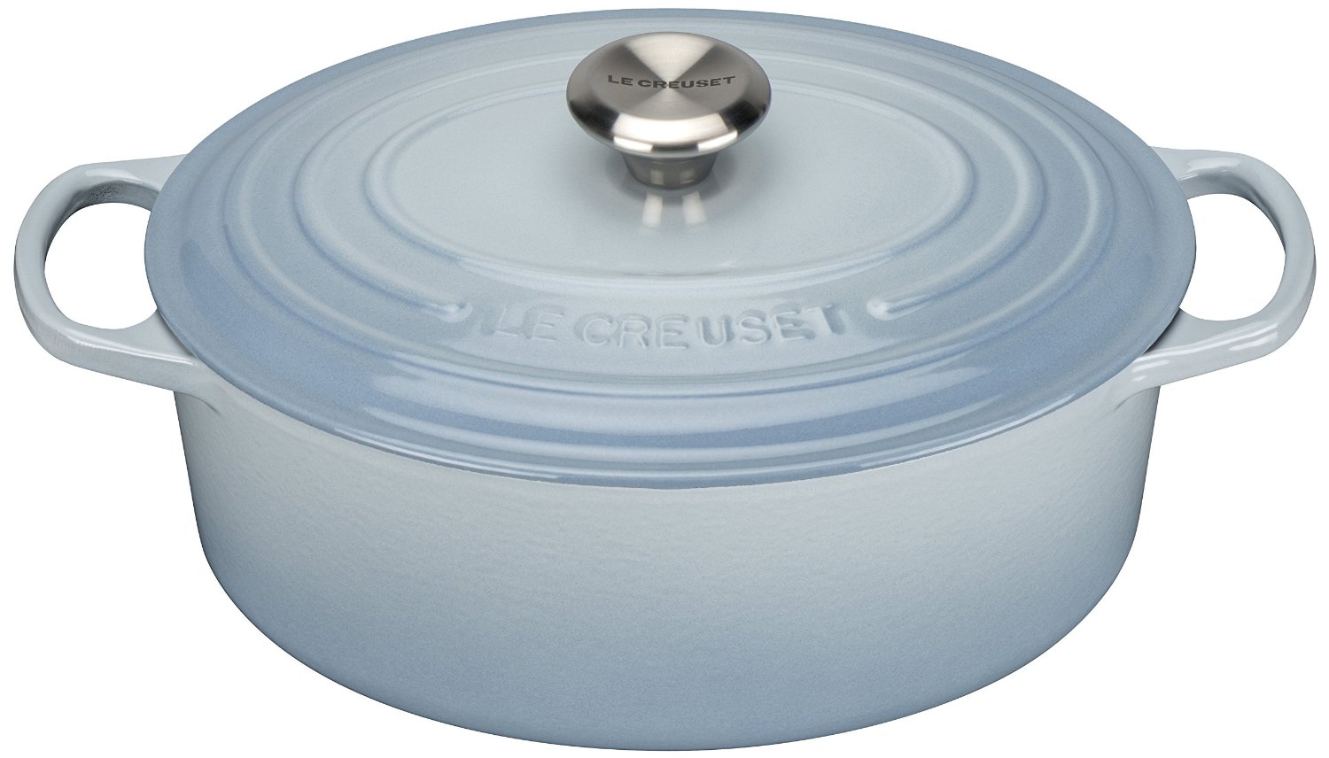 Le Creuset Гусятниця / жаровня 29 см, блакитний | https://grandposuda.com.ua