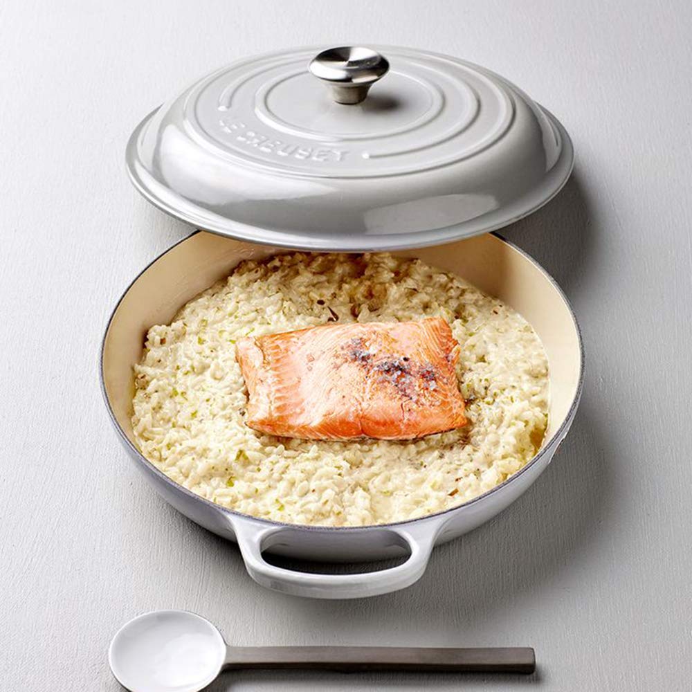 Le Creuset Жаровня для різотто кругла 30 см червона | https://grandposuda.com.ua
