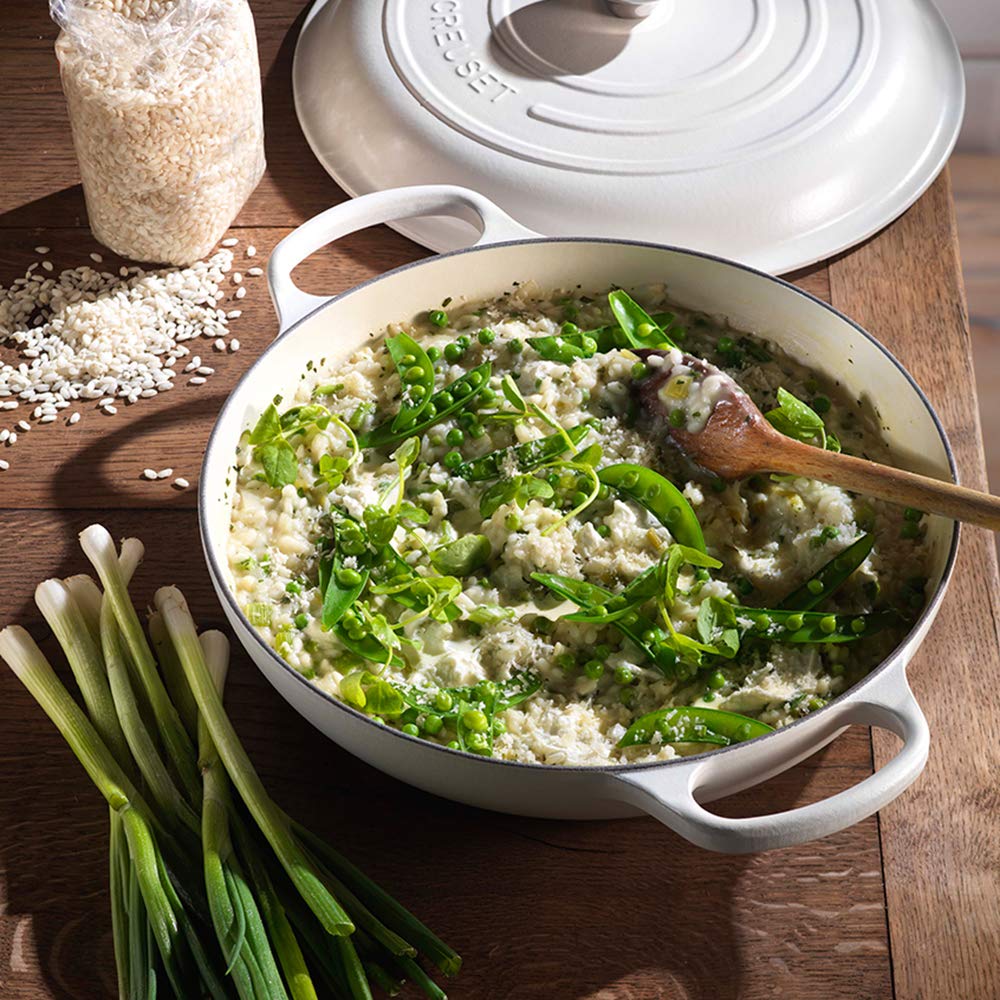 Le Creuset Жаровня для різотто кругла 30 см червона | https://grandposuda.com.ua