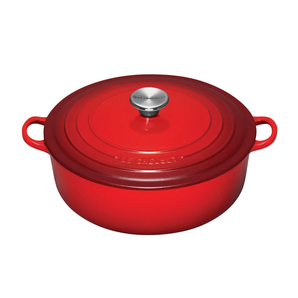 Le Creuset Жаровня для різотто кругла 30 см червона | https://grandposuda.com.ua