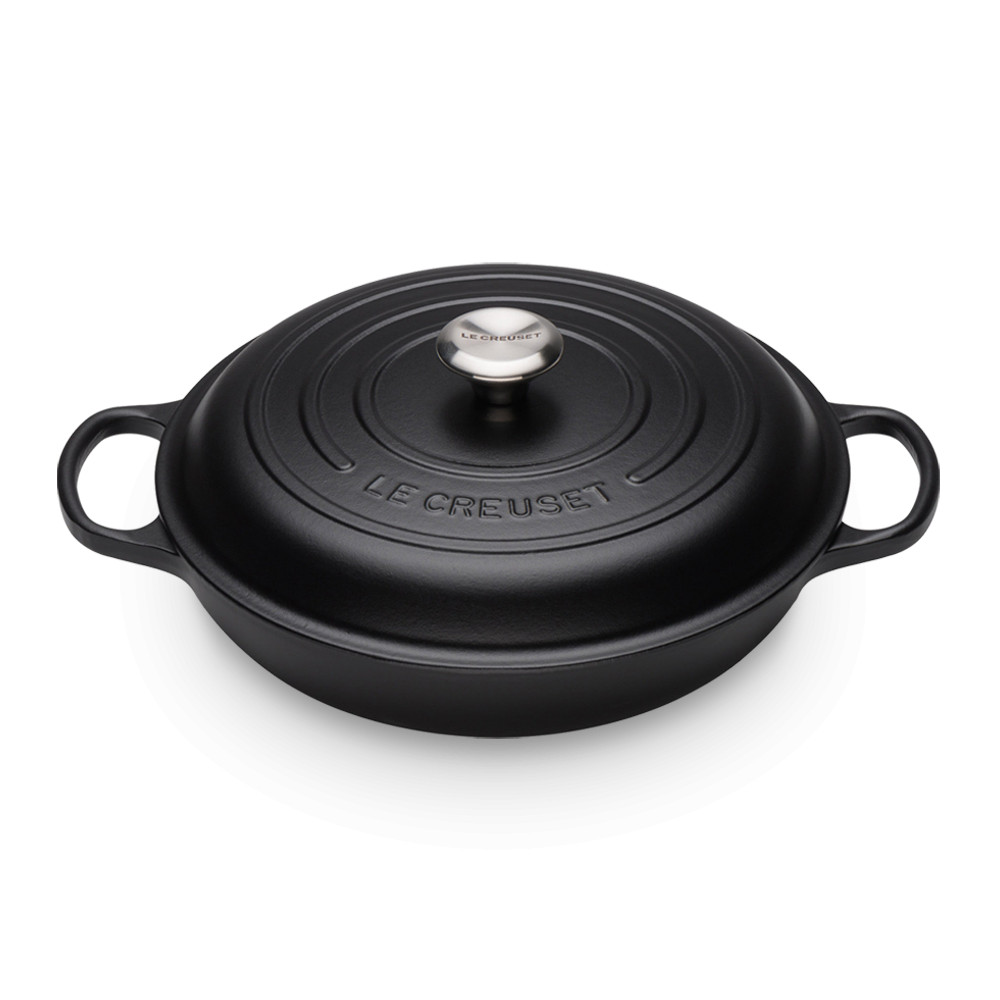 Le Creuset Каструля низька 3,5 л чорна матова Le Creuset Каструля низька 3,5 л чорна матова | https://grandposuda.com.ua