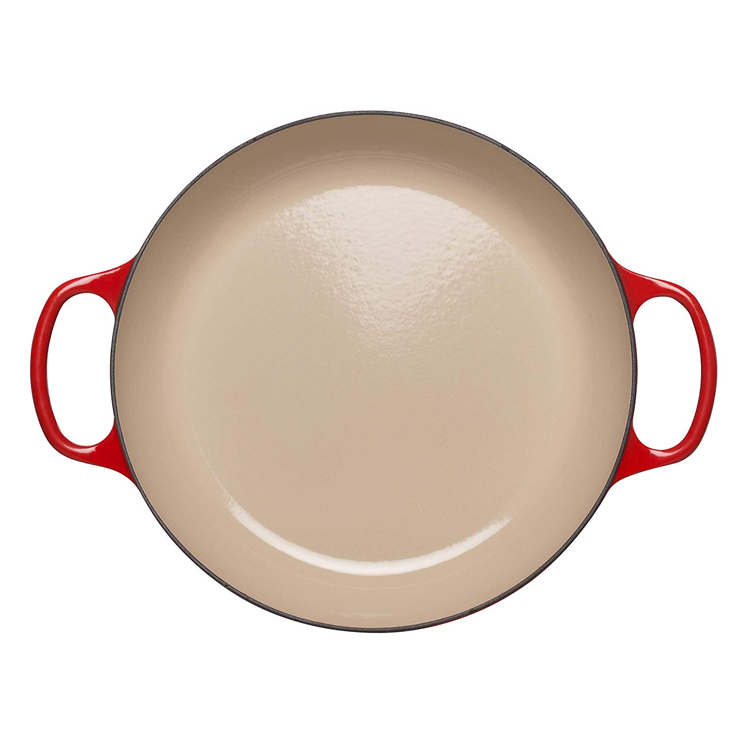 Le Creuset Сковорода-жаровня чавунна 30 см, вишневий | https://grandposuda.com.ua