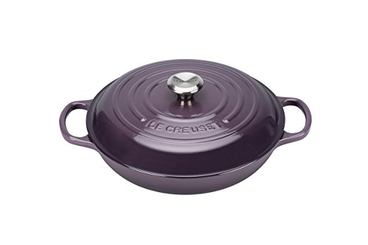 Le Creuset Сковорода-жаровня чавунна 30 см, фіолетовий | https://grandposuda.com.ua