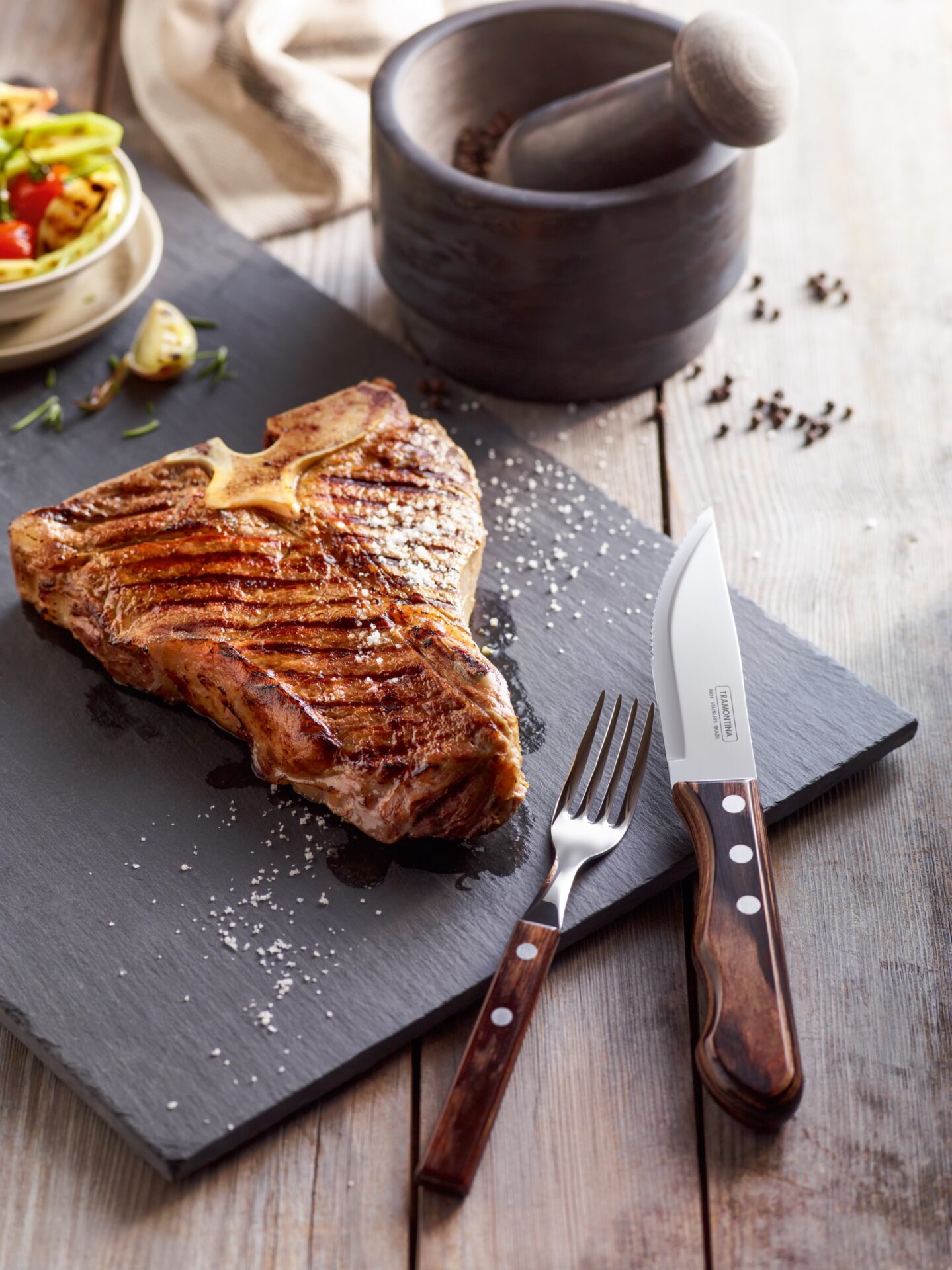 Tramontina Нож для стейка набор 4 предмета Steakbesteck | https://grandposuda.com.ua