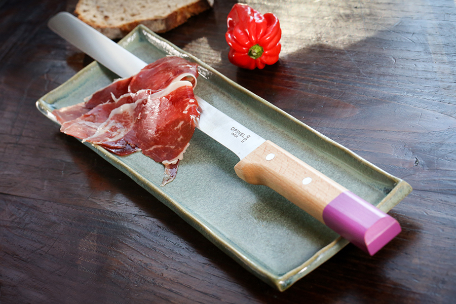Opinel Нож кухонный 30 см металлик/лиловый Parallele | https://grandposuda.com.ua