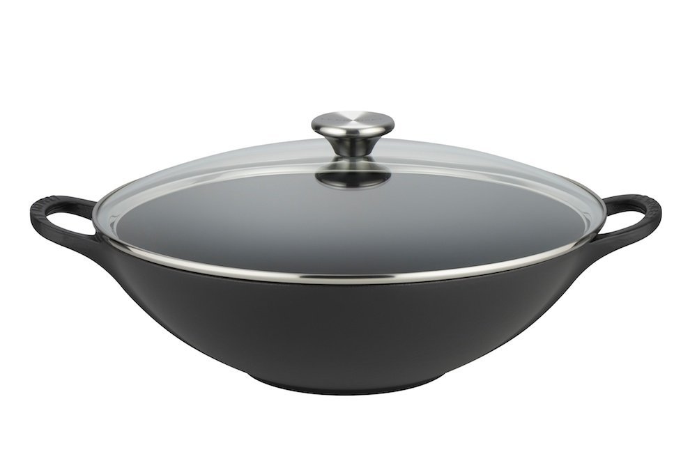Le Creuset Сковорода Вок 32 см, чорний | https://grandposuda.com.ua