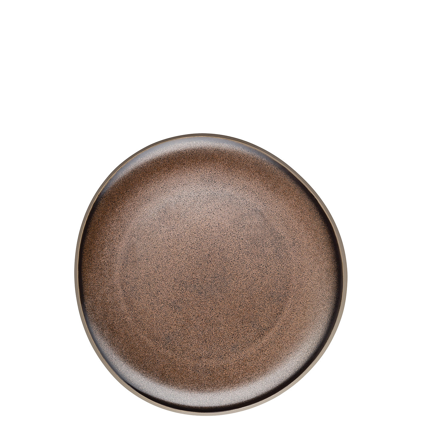 Rosenthal Тарілка для сніданку 22 см плоска Junto Shiny Bronze | https://grandposuda.com.ua