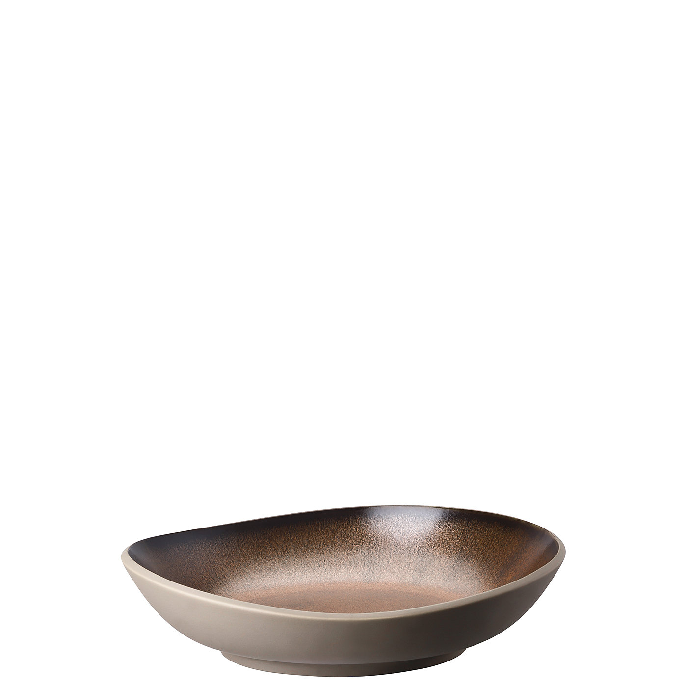 Rosenthal Тарілка для супу 22 см глибока Junto Shiny Bronze | https://grandposuda.com.ua