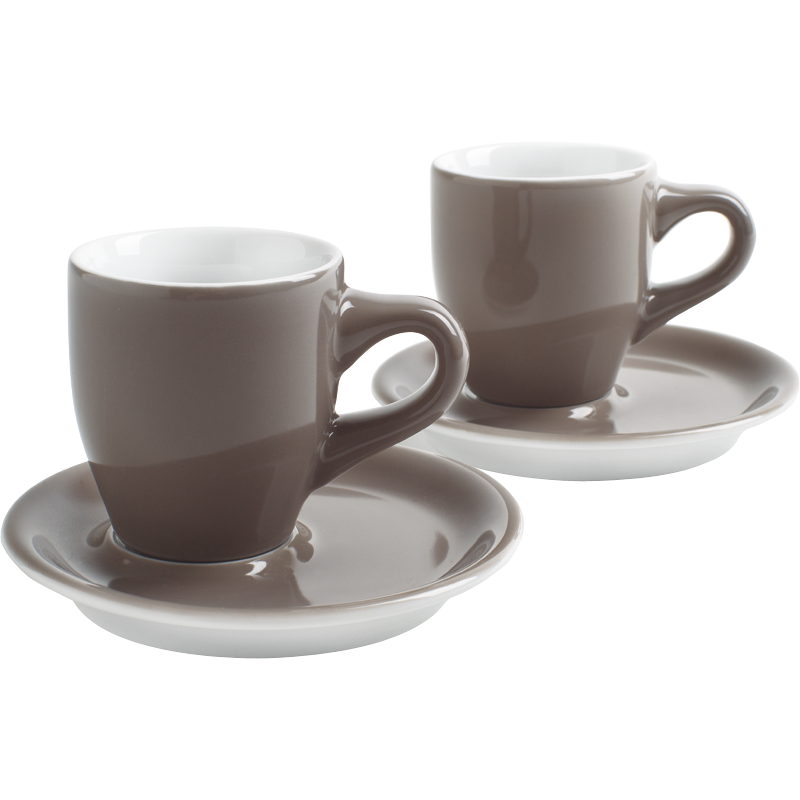 Kahla Кофейная пара для эспрессо 0,05 л набор на 2 персоны Café Sommelier Taupe | https://grandposuda.com.ua