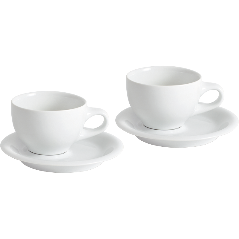 Kahla Кофейная пара для капучино 0,23 л набор на 2 персоны Café Sommelier White | https://grandposuda.com.ua