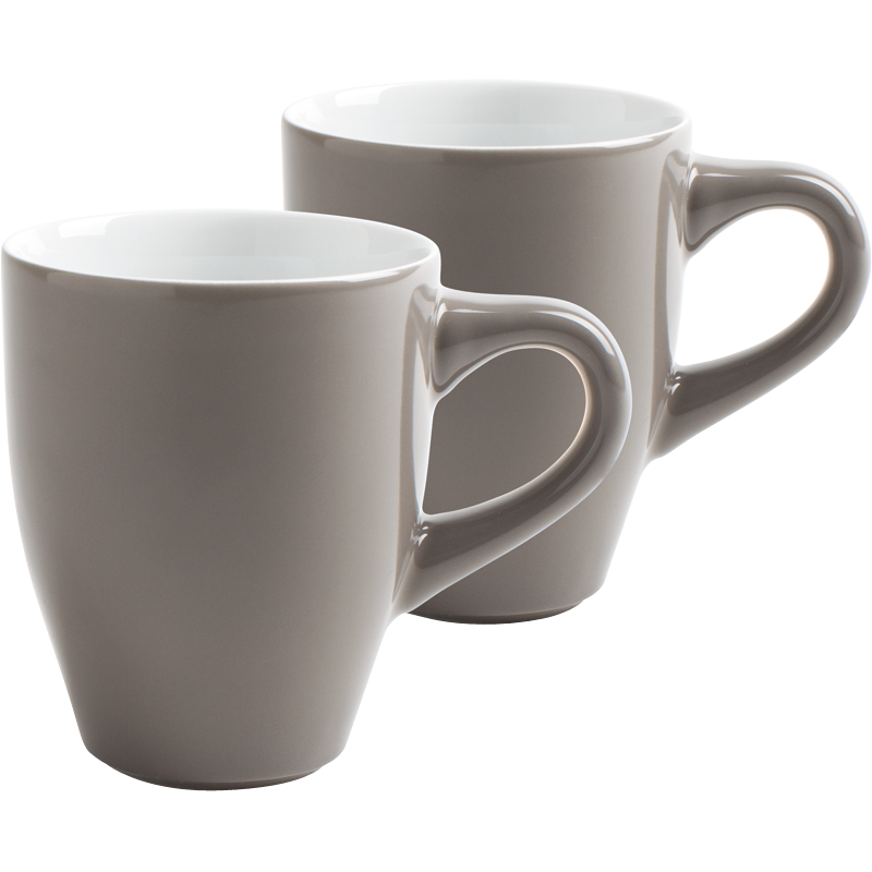 Kahla Кружка для кави 0,32 л набір 2 предмета Café Sommelier Taupe | https://grandposuda.com.ua