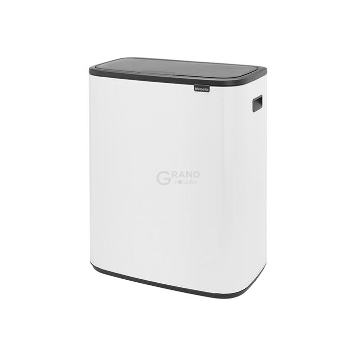 Brabantia Сміттєвий бак 2х30 л білий Bo Touch Bin | https://grandposuda.com.ua