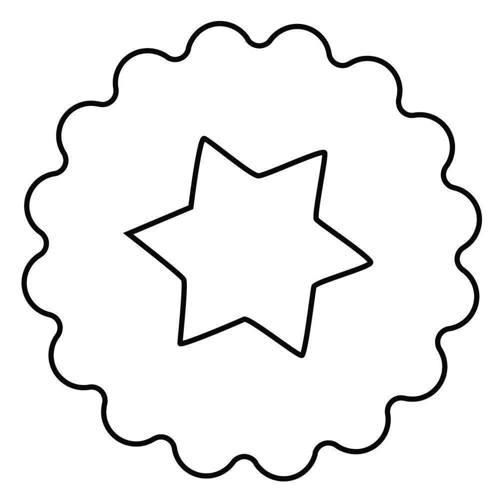 Kaiser Формочка для печенья круглая с окошком в виде звезды 5 см | https://grandposuda.com.ua