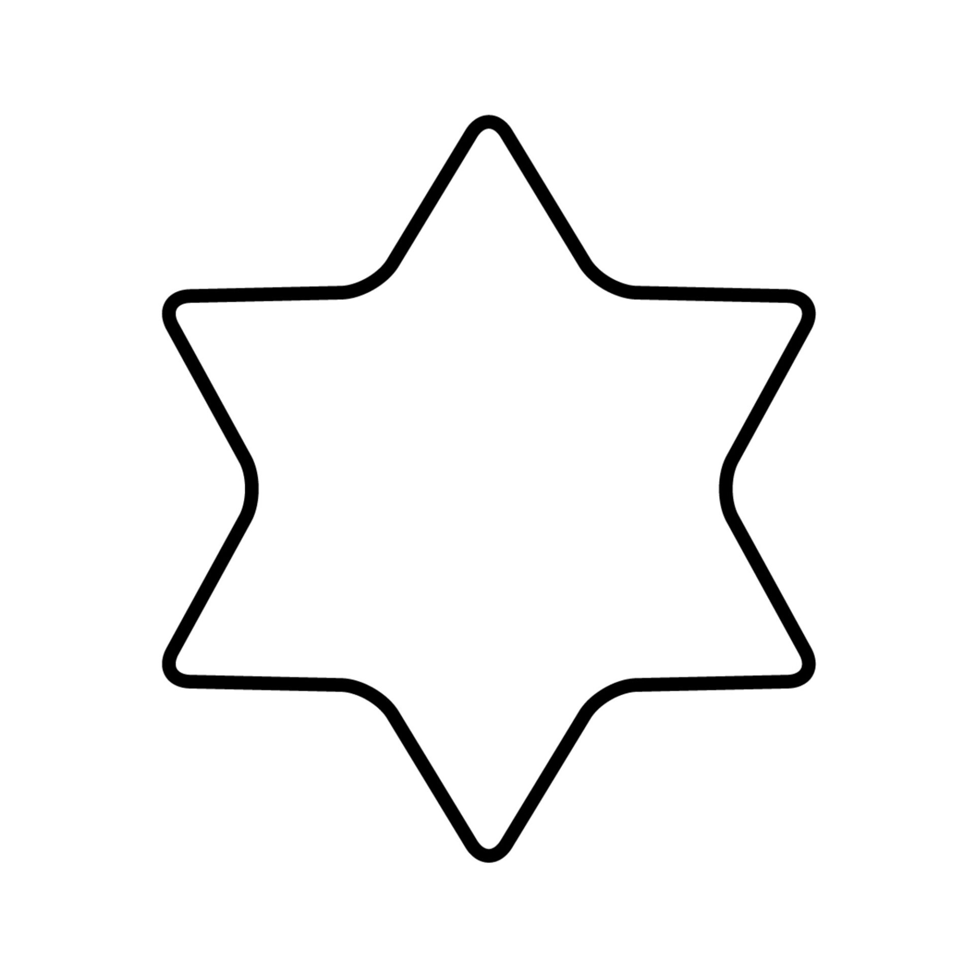 Kaiser Формочка для печенья металлическая шестиконечная звезда 8 см | https://grandposuda.com.ua
