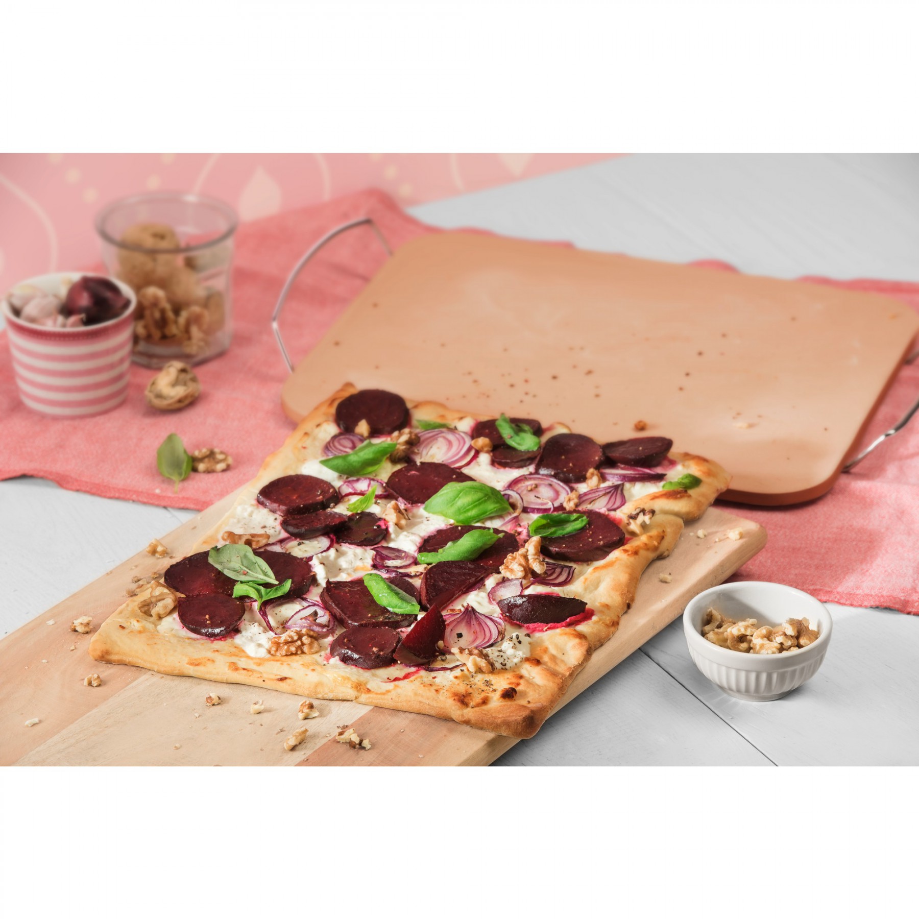 Kaiser Камень для пиццы с ручками прямоугольный 30 x 38 см Inspiration | https://grandposuda.com.ua
