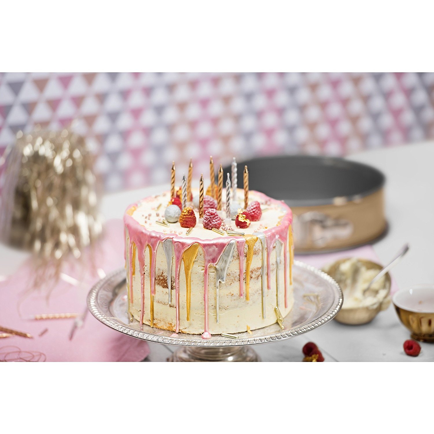 Kaiser Форма для выпечки разъемная круглая Ø 26 см Metallic Rose Gold | https://grandposuda.com.ua