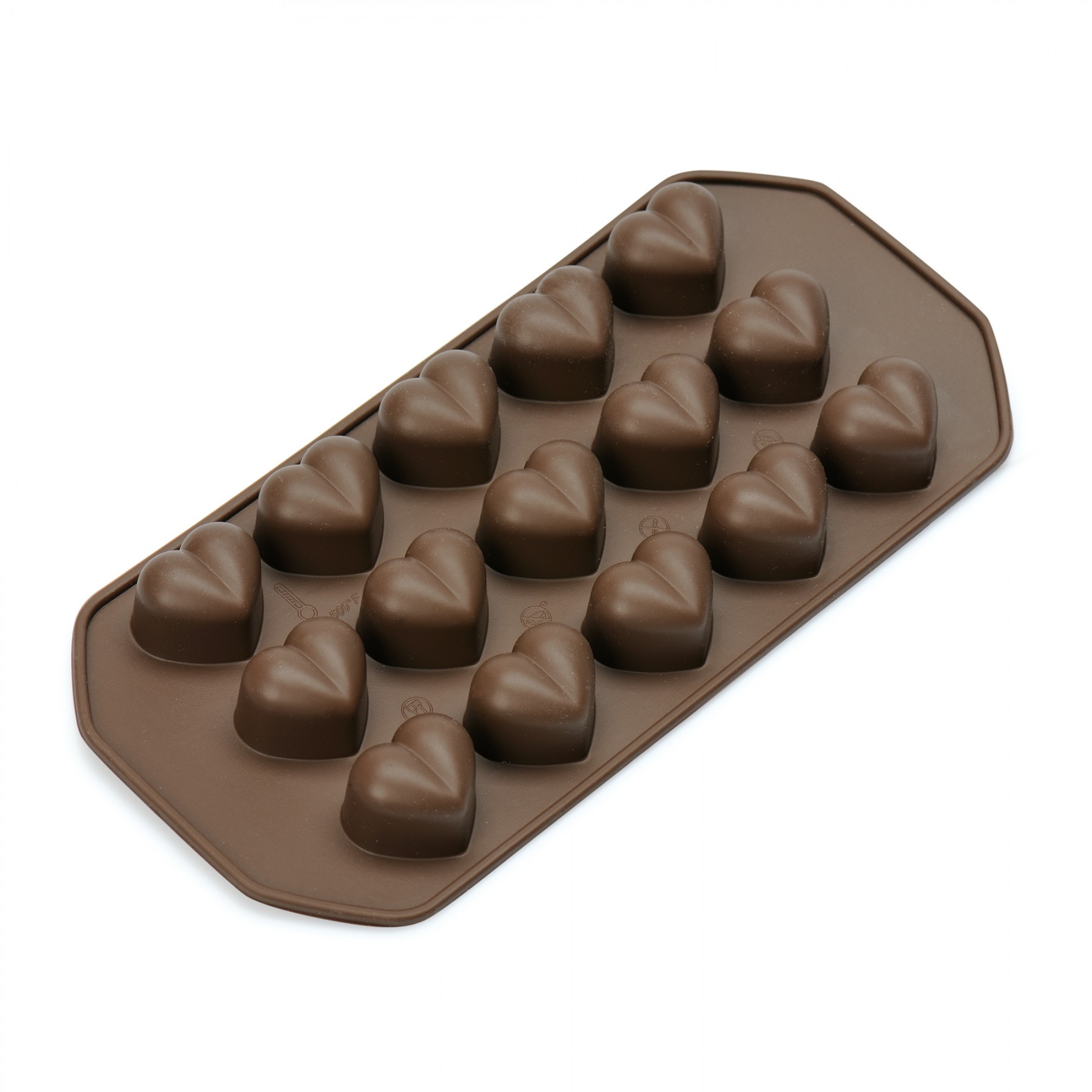 Kaiser Силиконовая форма для приготовления конфет в виде сердечек | https://grandposuda.com.ua