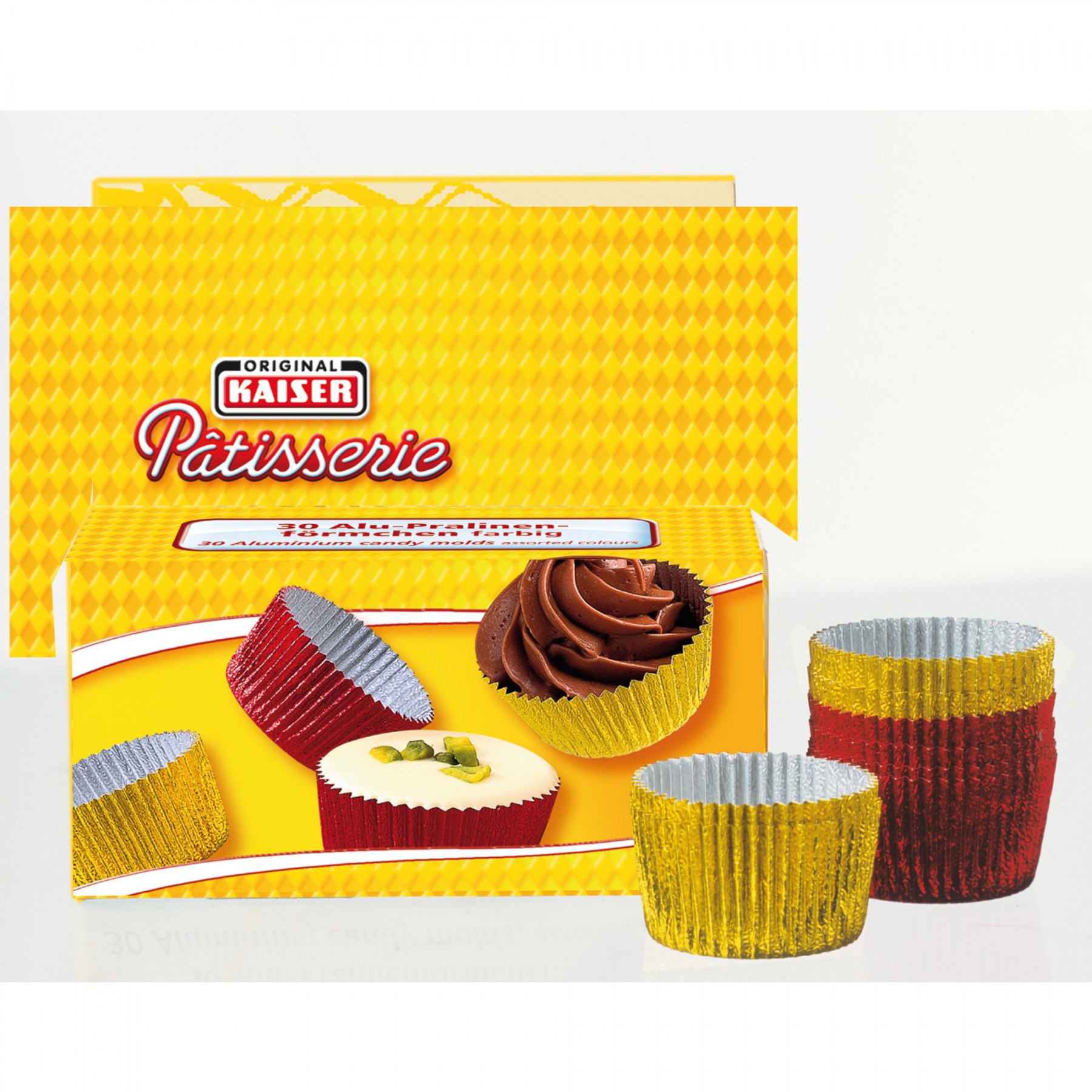Kaiser Набор алюминиевых формочек для конфет, 30 шт, 2,5 см Pâtisserie | https://grandposuda.com.ua