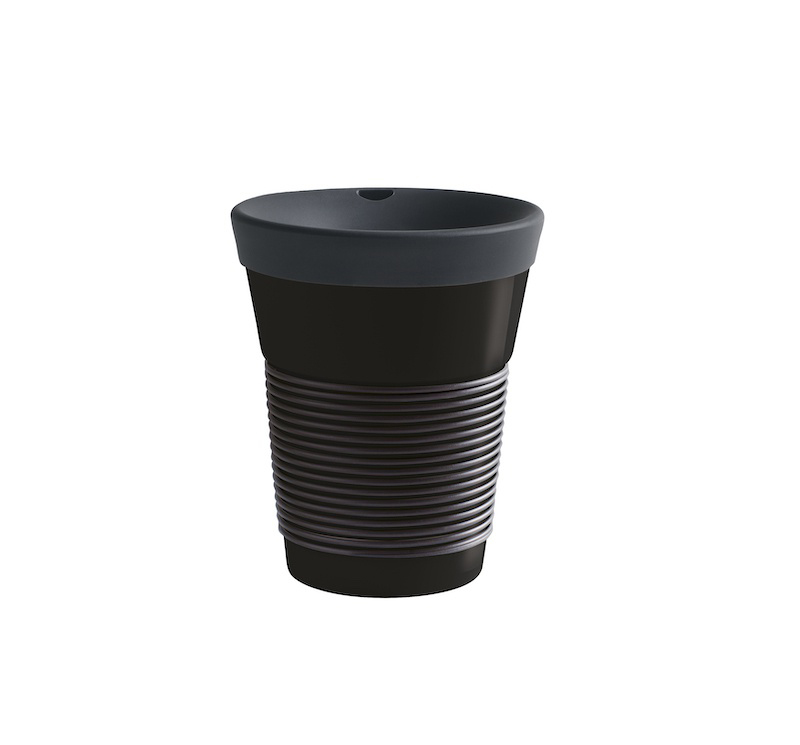 Kahla Чашка 0,35 л, з кришкою чорна Сupit To Go Mugs Magic Grip | https://grandposuda.com.ua