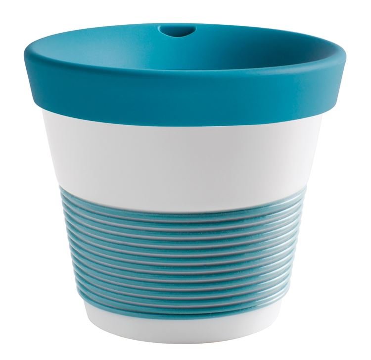 Kahla Чашка 0,23 л, з кришкою біло-зелена Сupit To Go Mugs Magic Grip | https://grandposuda.com.ua
