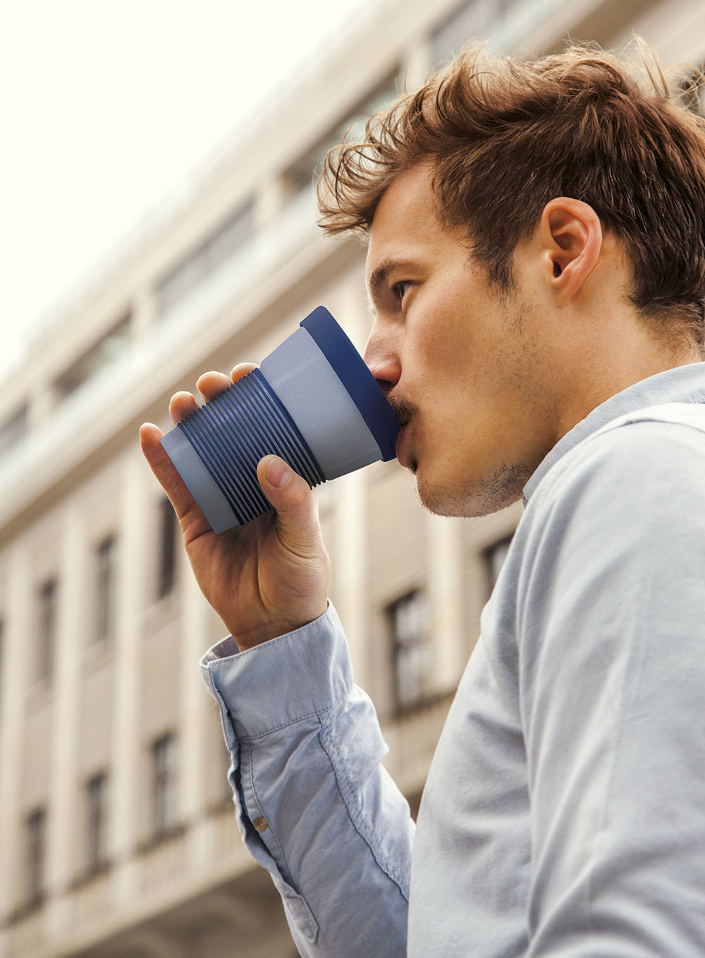 Kahla Чашка 0,35 л, з кришкою глибока морська синій Сupit To Go Mugs Magic Grip | https://grandposuda.com.ua