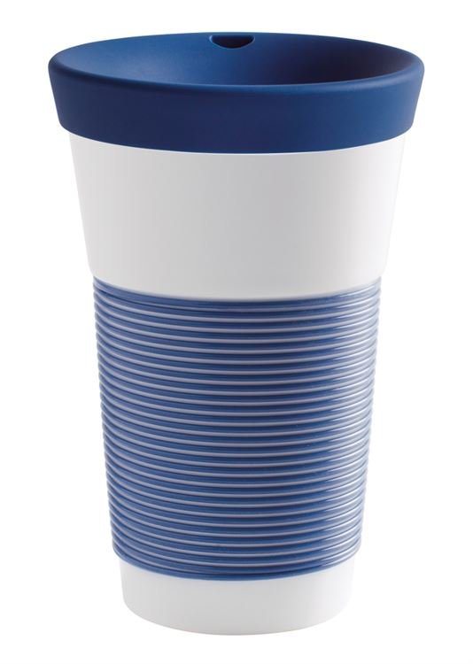 Kahla Чашка 0,47 л, з кришкою темно-синя Сupit To Go Mugs Magic Grip | https://grandposuda.com.ua