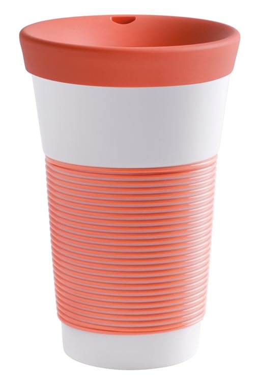 Kahla Чашка 0,47 л, з кришкою кораловий захід Сupit To Go Mugs Magic Grip | https://grandposuda.com.ua