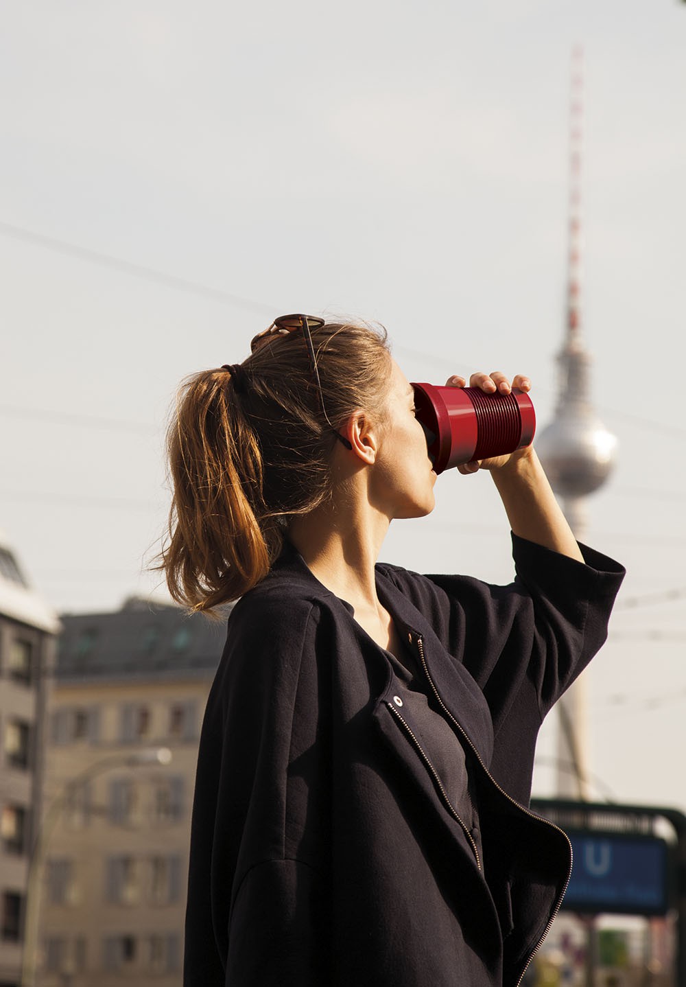 Kahla Чашка 0,35 л, з кришкою червона Сupit To Go Mugs Magic Grip | https://grandposuda.com.ua