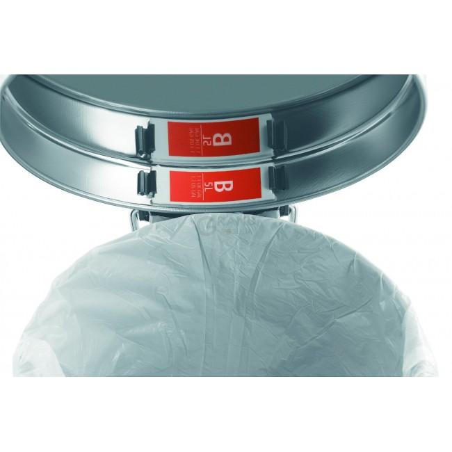 Brabantia Мусорный бак с педалью 5 л классический серый металлик Pedal Bin | https://grandposuda.com.ua
