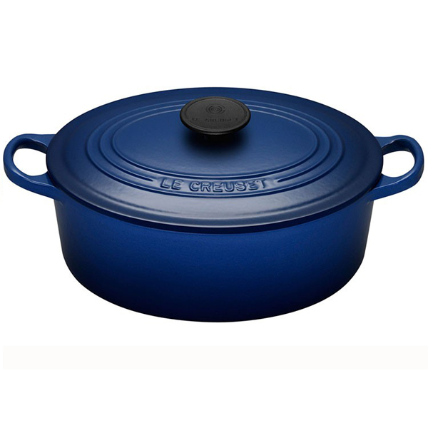 Le Creuset Гусятниця / жаровня 29 см, синя | https://grandposuda.com.ua