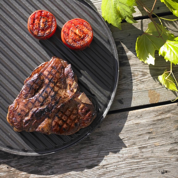 Rosle Сковорода гриль з двома ручками, чавун 40 см Grill | https://grandposuda.com.ua