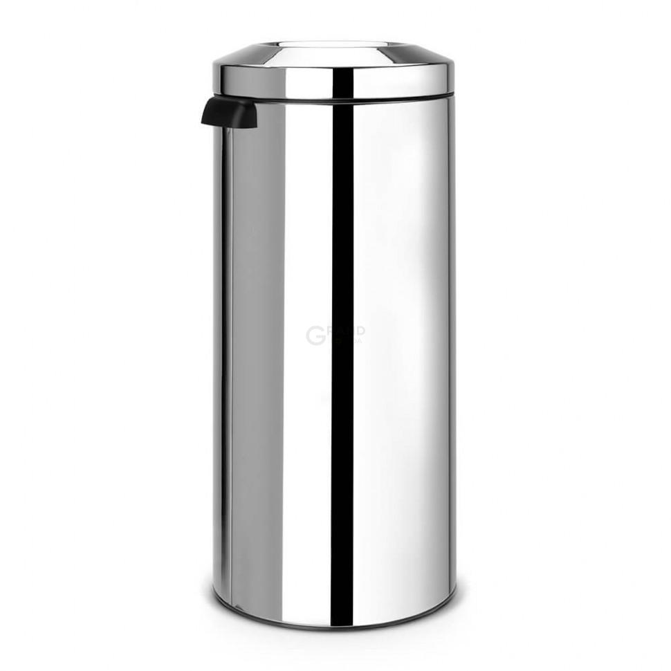 Brabantia Урна для бумаг с защитой от возгорания 30 литров глянцевая стальная Flame Guard Bin | https://grandposuda.com.ua