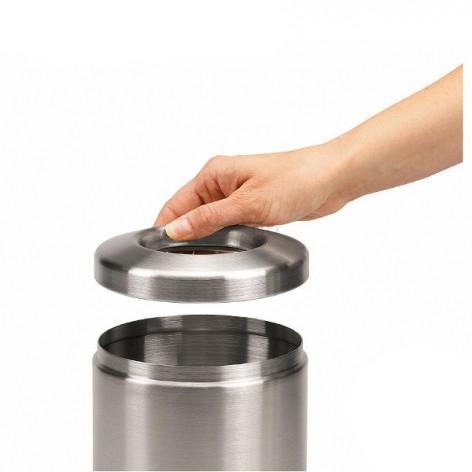 Brabantia Настольный контейнер для мусора 1 л матовая сталь | https://grandposuda.com.ua