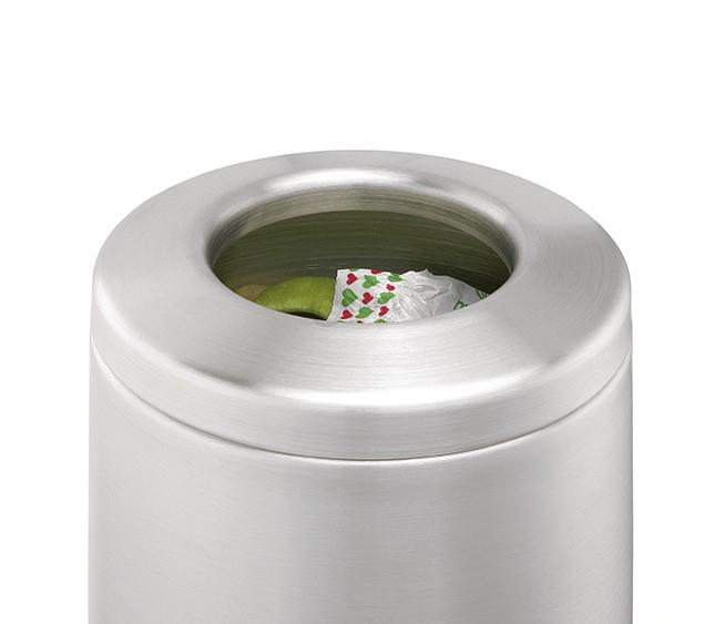 Brabantia Настольный контейнер для мусора 1 л матовая сталь | https://grandposuda.com.ua