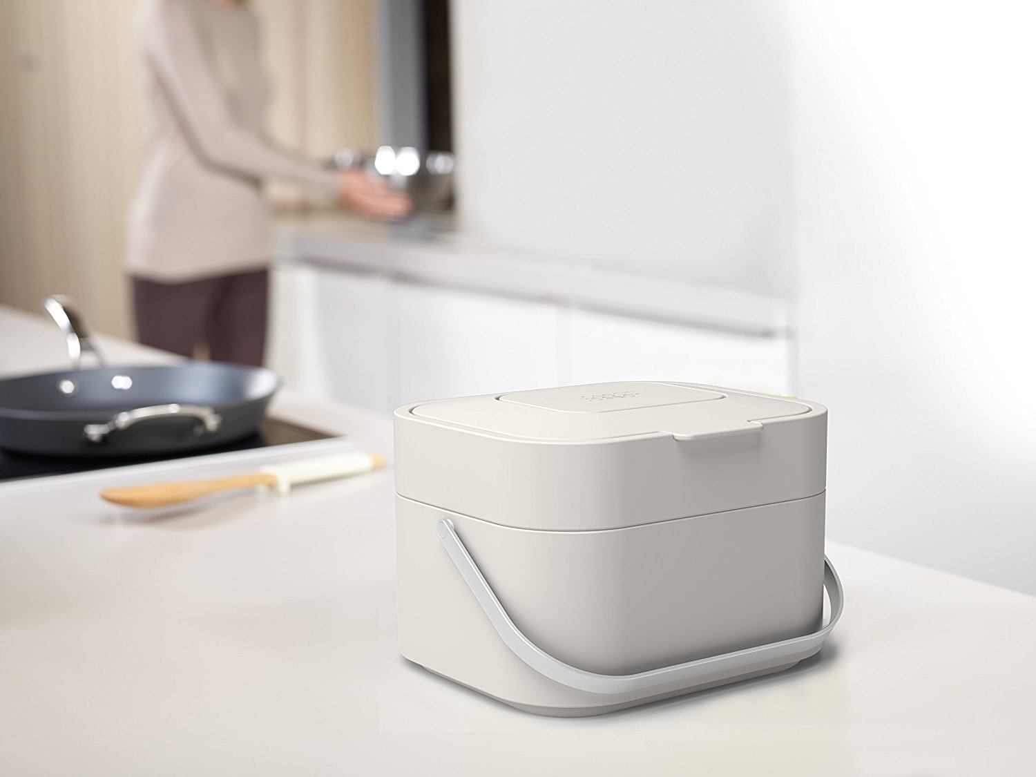 Joseph Joseph Контейнер для пищевых отходов белый Stack Food Waste Caddy | https://grandposuda.com.ua