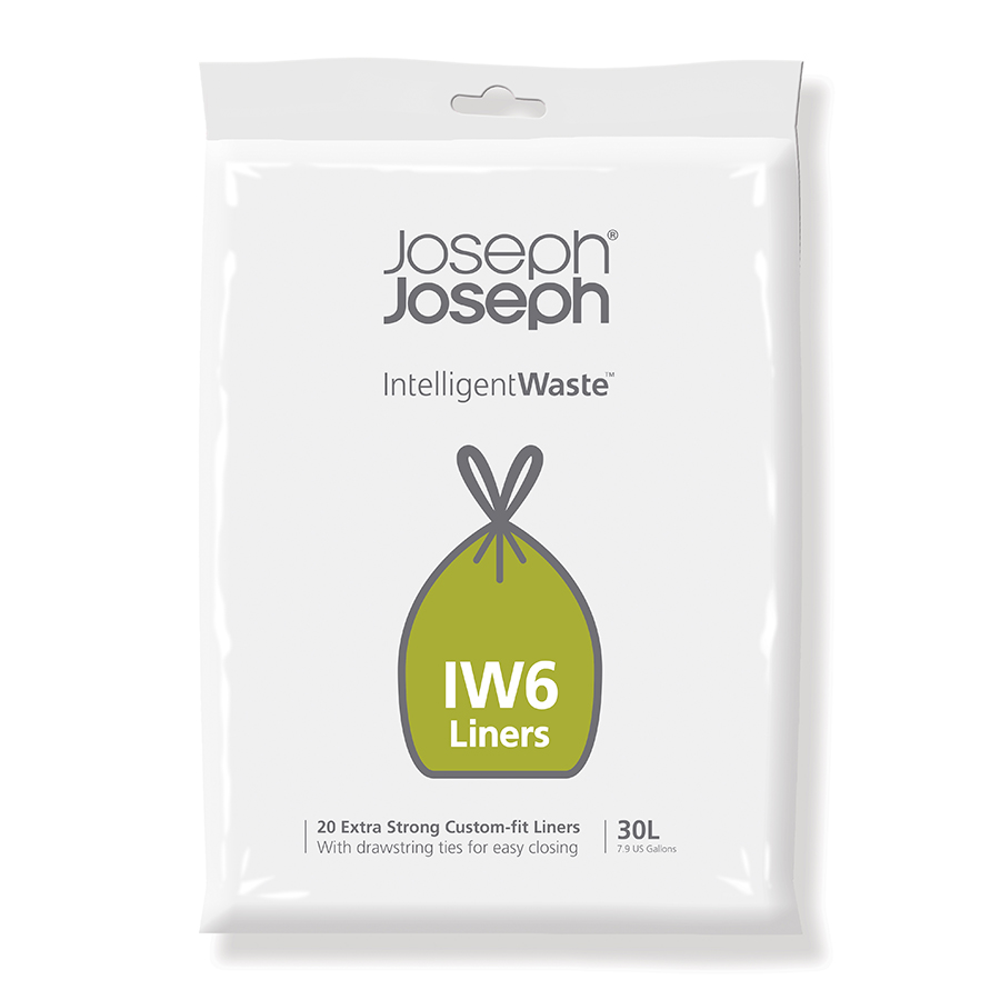 Joseph Joseph Пакеты для мусора IW6 30 л черные 20 шт Totem Compact | https://grandposuda.com.ua