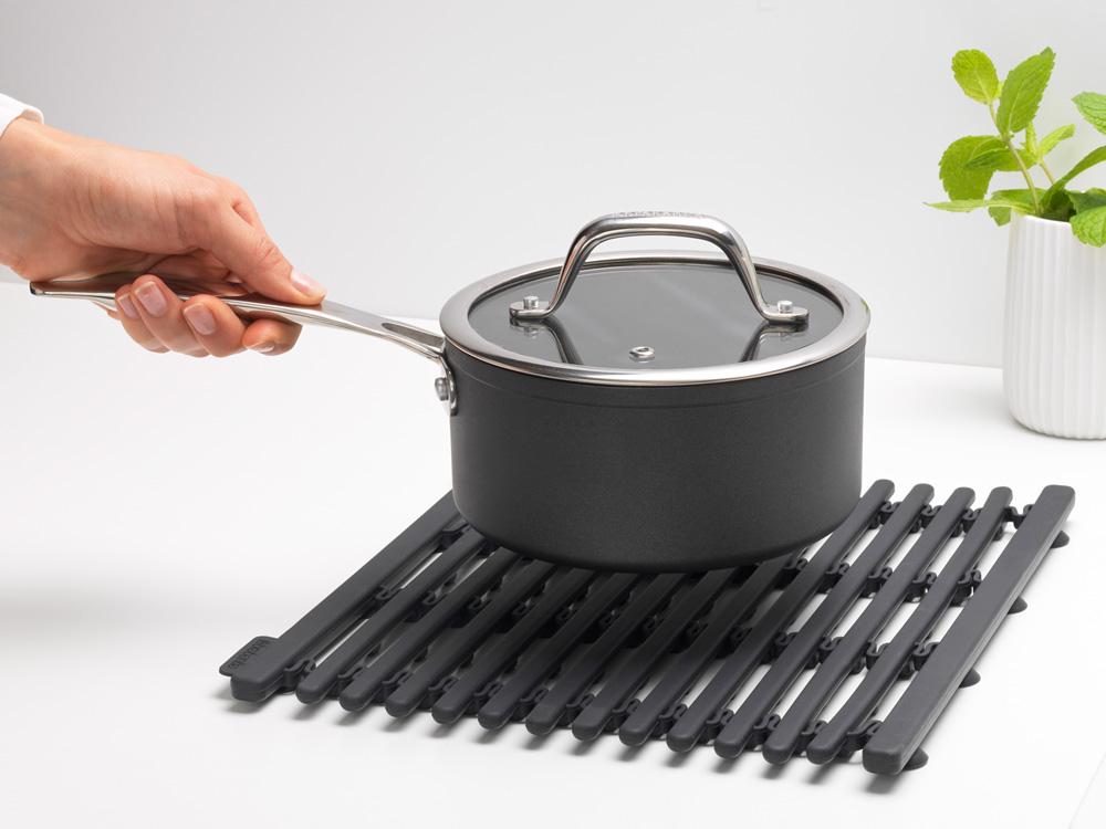 Brabantia Килимок для миття посуду світло-сіра матова | https://grandposuda.com.ua