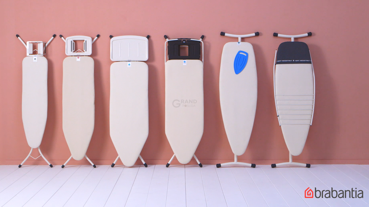 Brabantia Дошка з підставкою для парової праски 124 x 38 см (B) Ice Water | https://grandposuda.com.ua