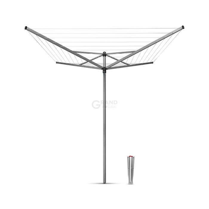 Brabantia Уличная сушилка с 4 направляющими 40 м навеса серый металлик Topspinner | https://grandposuda.com.ua